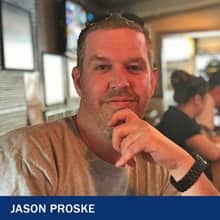 Jason Proske with the text Jason Proske