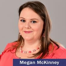 Megan McKinney and the text Megan McKinney. 