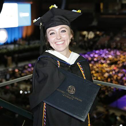 Emily Rowley ‘24, a 2024 graduate who earned her Bachelor of Arts in Psychology from SNHU