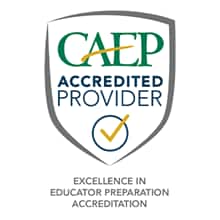 CAEP Excellence in Educator Preparation Accreditation badge
