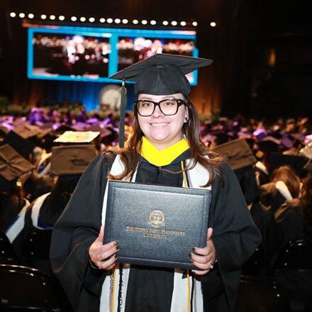 Demetria Garduno '24, a bachelor's in healthcare administration graduate at SNHU.