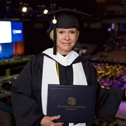 Marilyn Barth, a 2023 graduate who earned her Bachelor of Arts (BA) in General Studies from SNHU. 