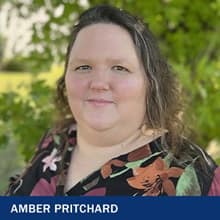 Amber Pritchard with the text Amber Pritchard
