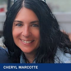 Cheryl Marcotte, a 2023 graduate from SNHU with a Master of Science in Nursing degree.