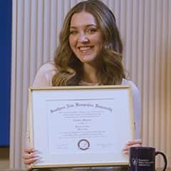 Christie Marsich '25, psychology graduate from SNHU.
