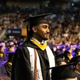 Darvin Ojha, a 2024 Bachelor of Science in Biology graduate from SNHU. 