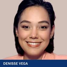 Denisse Vega with the text Denisse Vega 