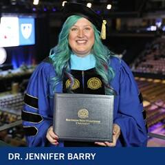 Dr Jennifer Barry, a doctor of education degree in educational leadership graduate from SNHU.