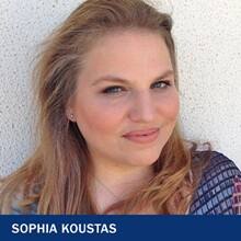 Sophia Koustas with the text Sophia Koustas