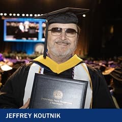 Jeffrey Koutnik, a 2024 graduate from SNHU with a BS in Business Administration with a concentration in Project Management