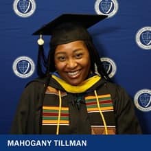 Mahogany Tillman, a 2022 Bachelor's of Science in Nursing graduate from SNHU