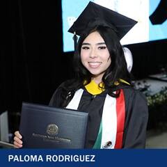 Paloma Rodriguez, a 2024 graduate from SNHU with a bachelor's degree in computer science.