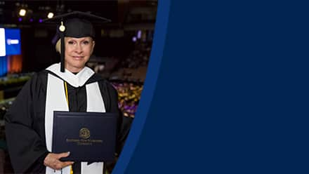 Marilyn Barth, a 2023 graduate who earned her Bachelor of Arts (BA) in General Studies from SNHU.