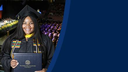 Nakia Woodard, a 2023 graduate who earned her bachelor's in business administration with a concentration in human resources management from SNHU.