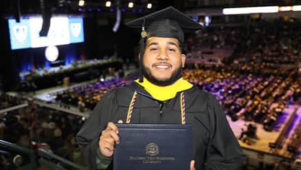 Remus Figueroa Orozco, an SNHU graduate with his bachelors degree in cybersecurity.