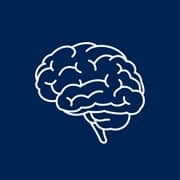 An icon of a human brain