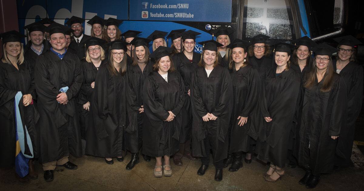 SNHU Bus Delivers Diplomas to 25 Local Teachers